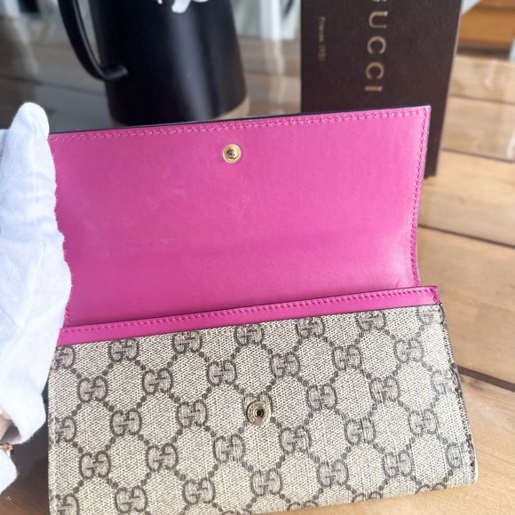 Gucci GG Supreme Bifold Long Wallet Tricolor - Picture 14 of 16